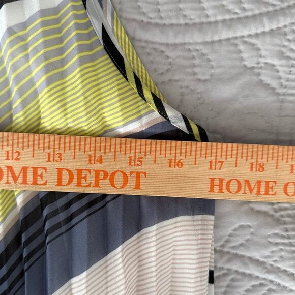 Womens Accordian Shell Lined Shift Dress Classic Medium Wedding Guest Party Chic - Picture 8 of 9